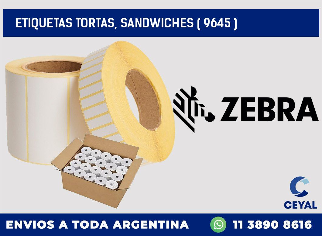 ETIQUETAS TORTAS, SANDWICHES ( 9645 )