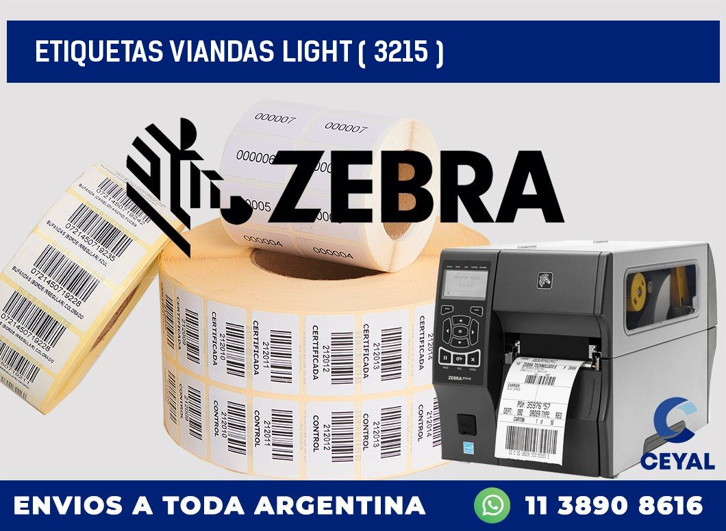 ETIQUETAS VIANDAS LIGHT ( 3215 )