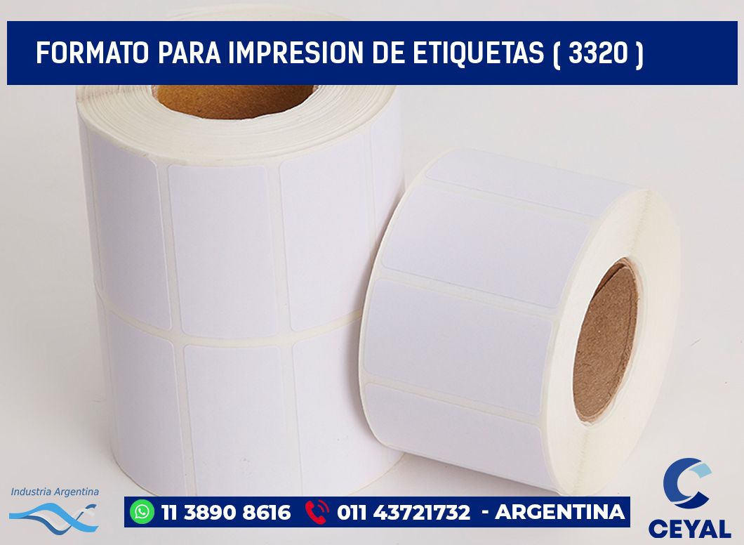 FORMATO PARA IMPRESION DE ETIQUETAS ( 3320 )