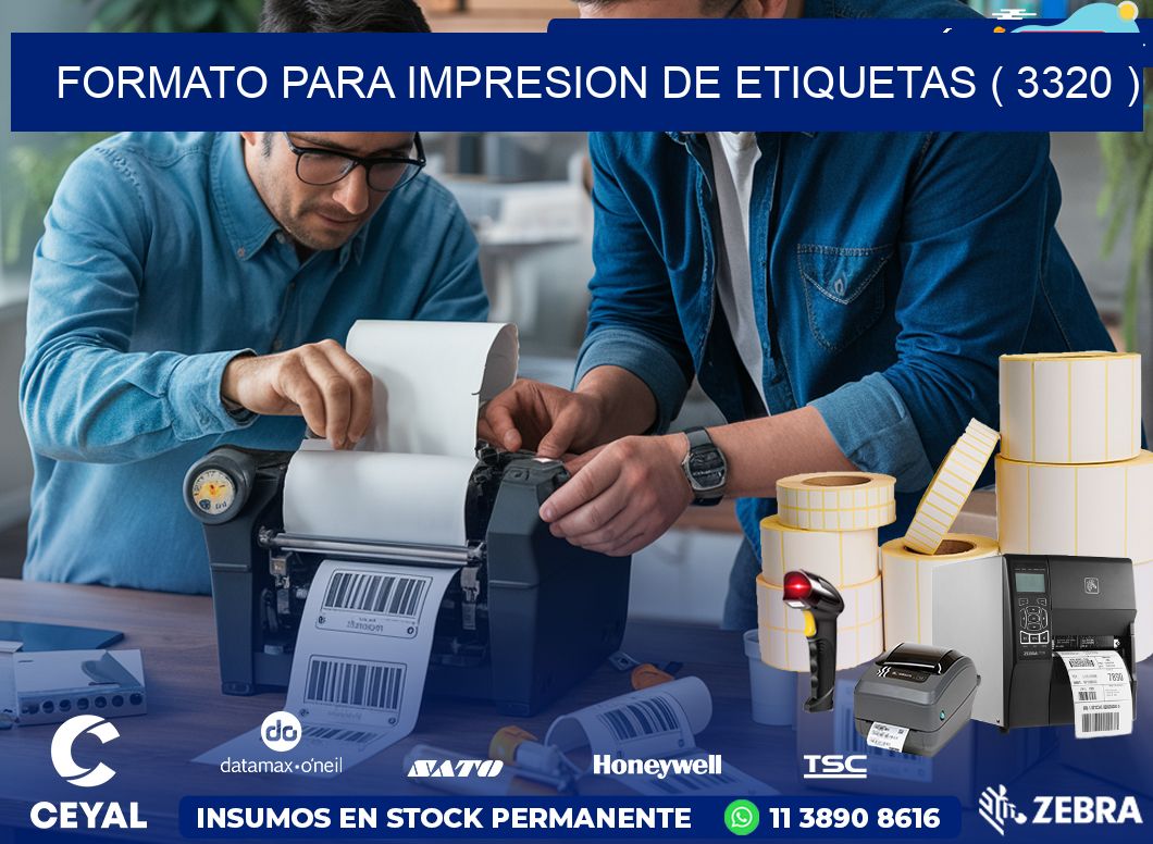 FORMATO PARA IMPRESION DE ETIQUETAS ( 3320 )