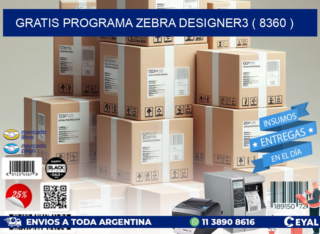 GRATIS PROGRAMA ZEBRA DESIGNER3 ( 8360 )