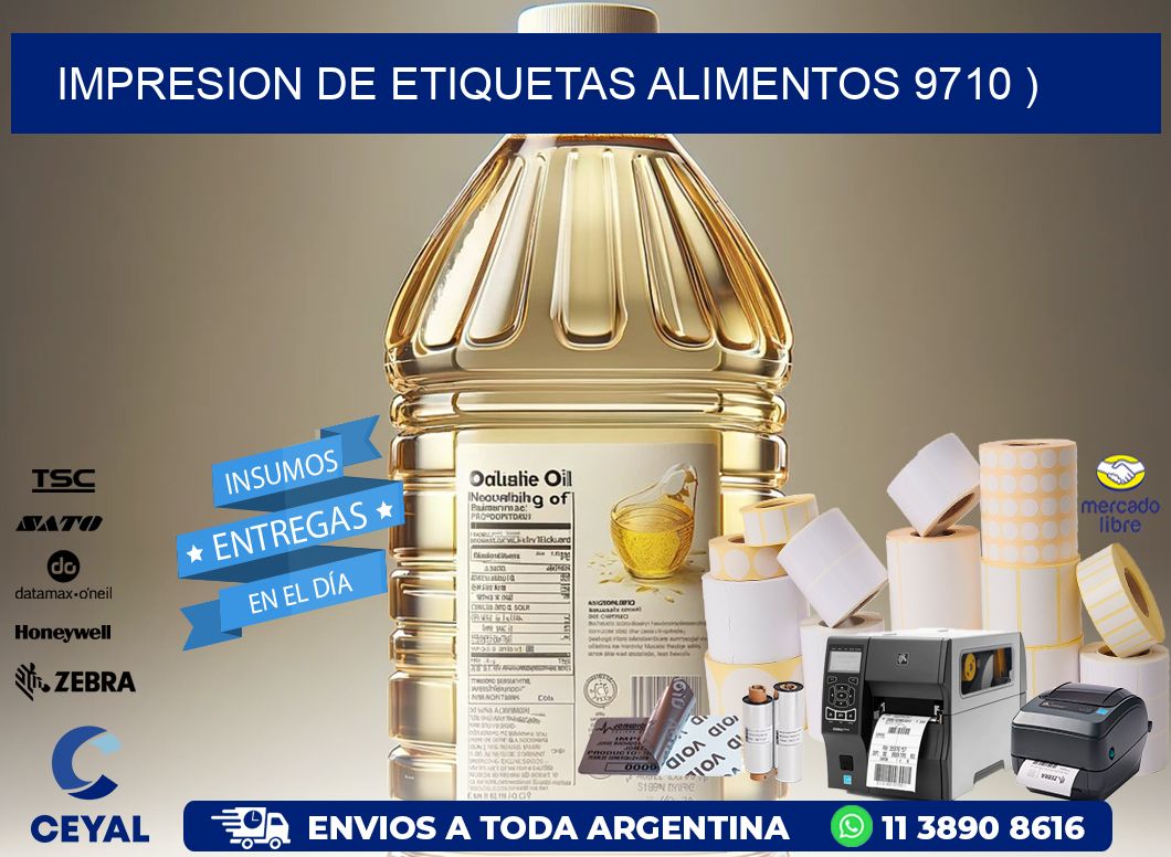 IMPRESION DE ETIQUETAS ALIMENTOS 9710 )