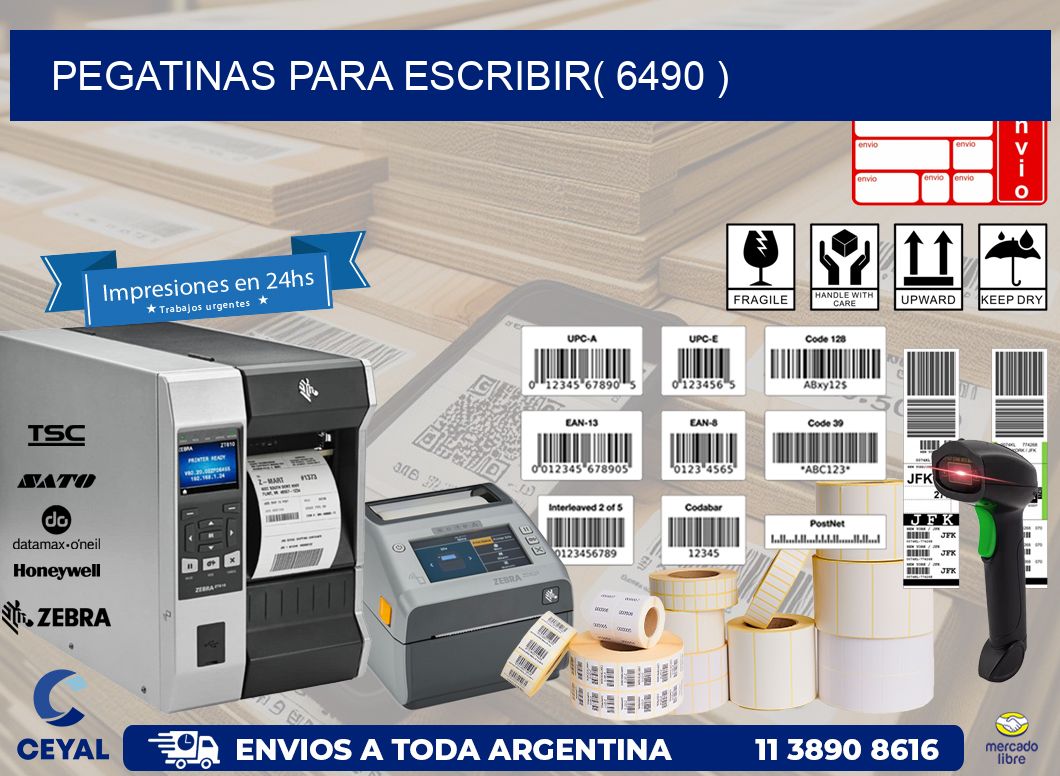 PEGATINAS PARA ESCRIBIR( 6490 )