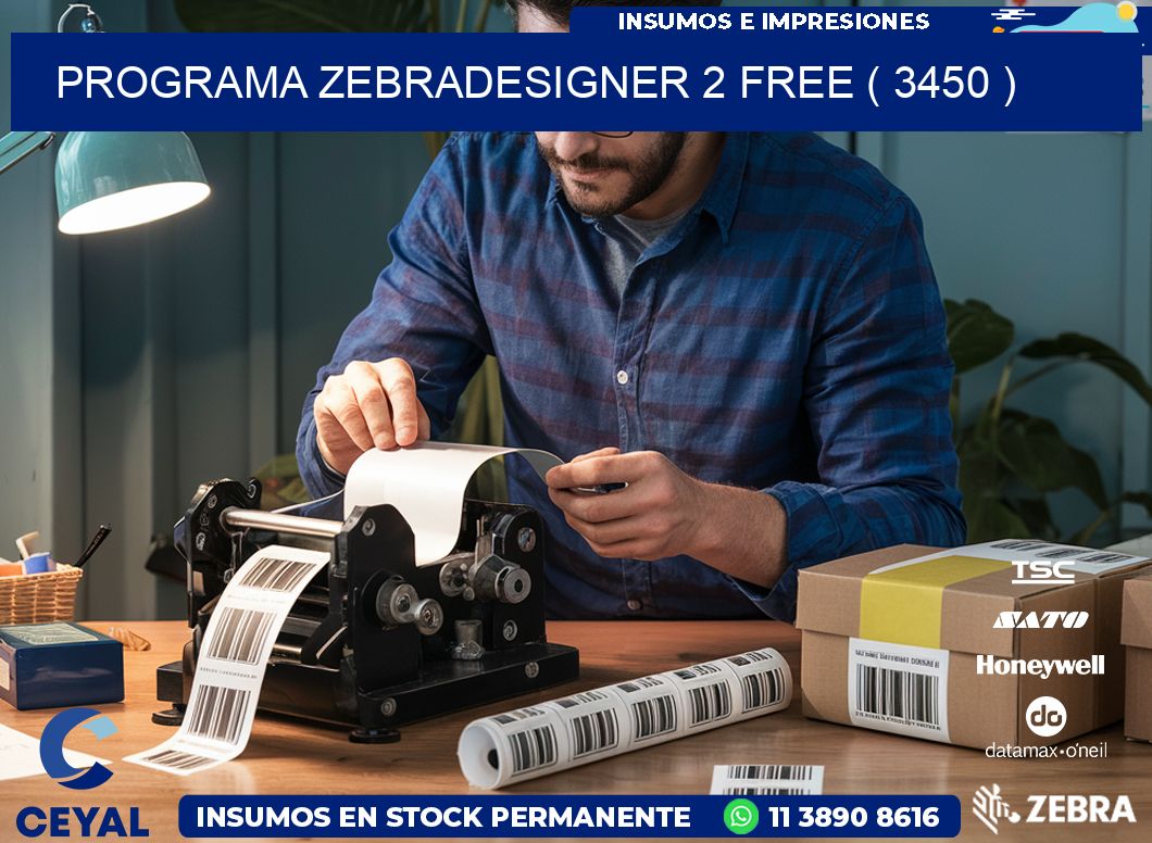 PROGRAMA ZEBRADESIGNER 2 FREE ( 3450 )