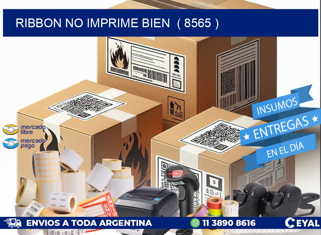 RIBBON NO IMPRIME BIEN  ( 8565 )