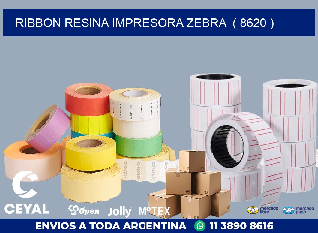 RIBBON RESINA IMPRESORA ZEBRA  ( 8620 )