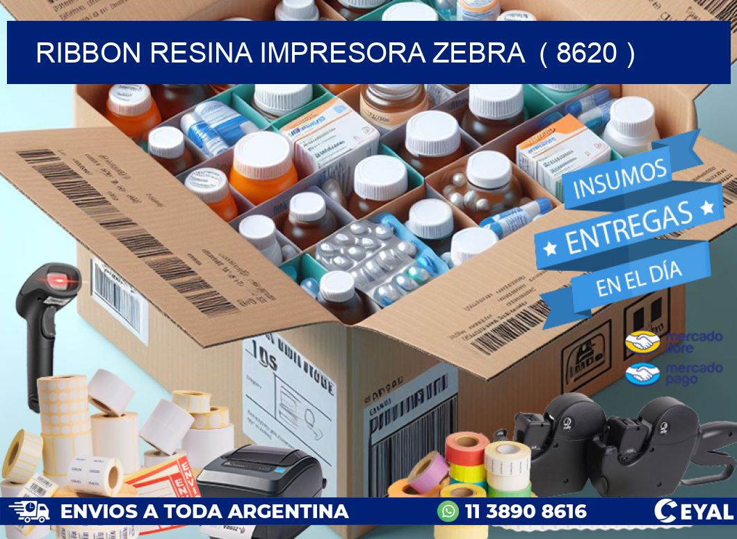 RIBBON RESINA IMPRESORA ZEBRA  ( 8620 )