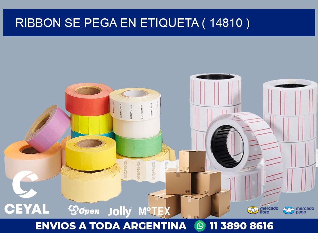 RIBBON SE PEGA EN ETIQUETA ( 14810 )