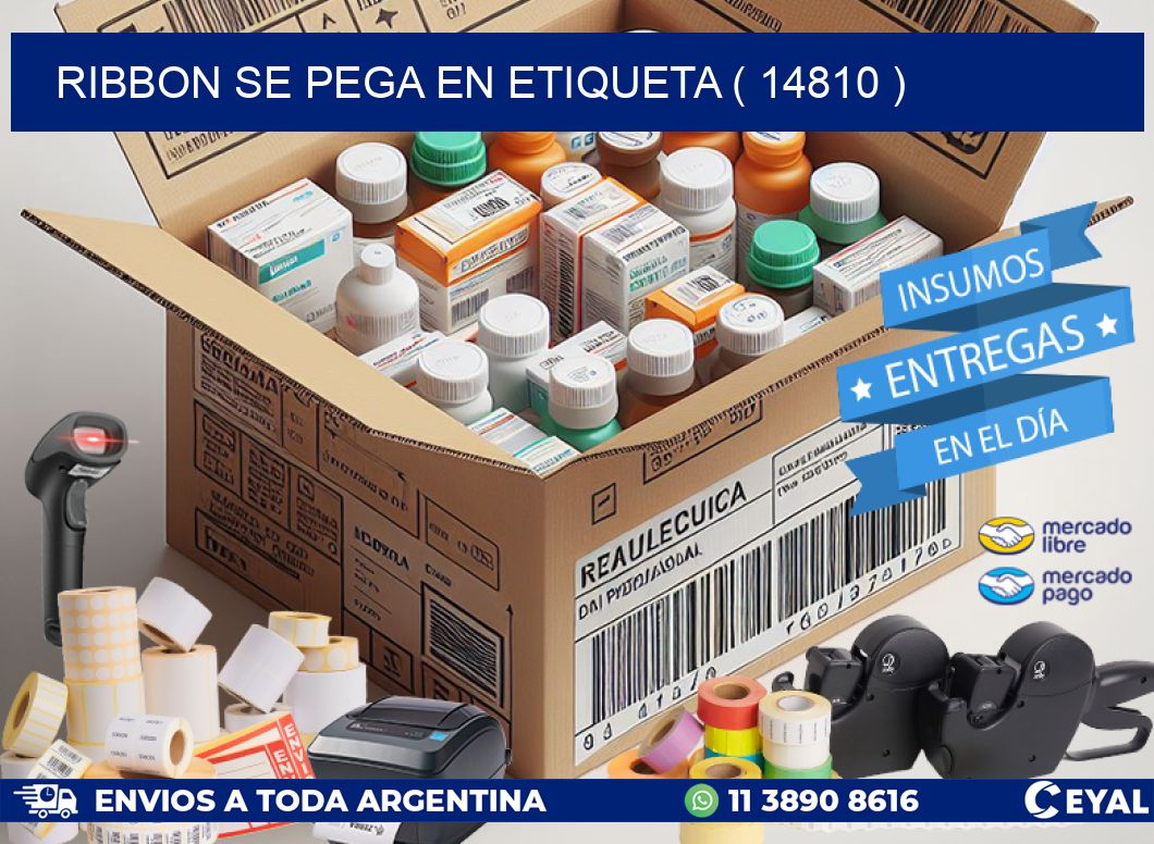 RIBBON SE PEGA EN ETIQUETA ( 14810 )