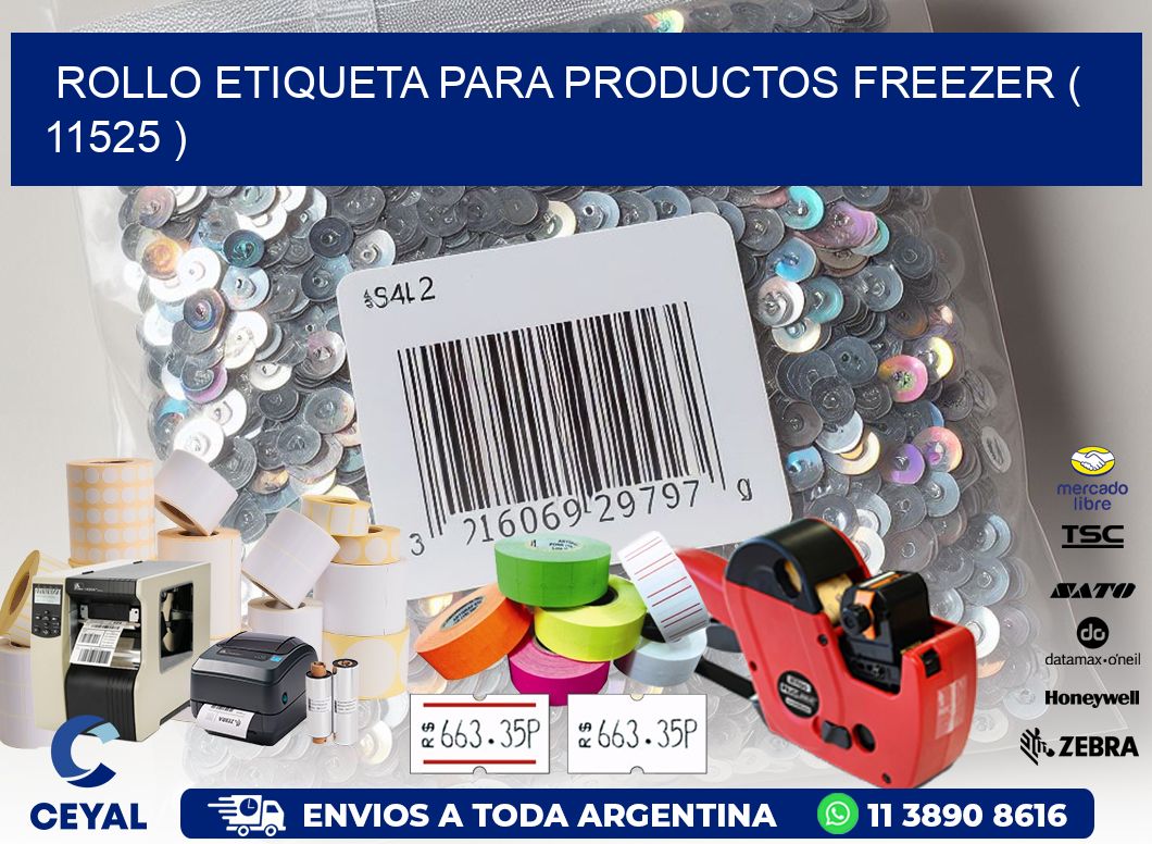 ROLLO ETIQUETA PARA PRODUCTOS FREEZER ( 11525 )