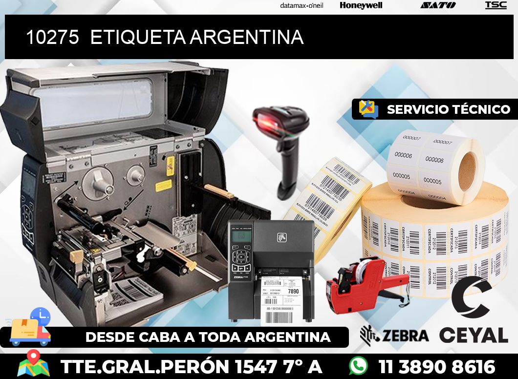 10275  ETIQUETA ARGENTINA