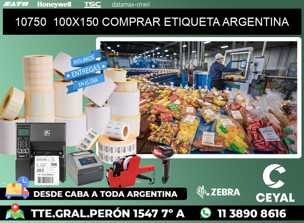 10750  100X150 COMPRAR ETIQUETA ARGENTINA