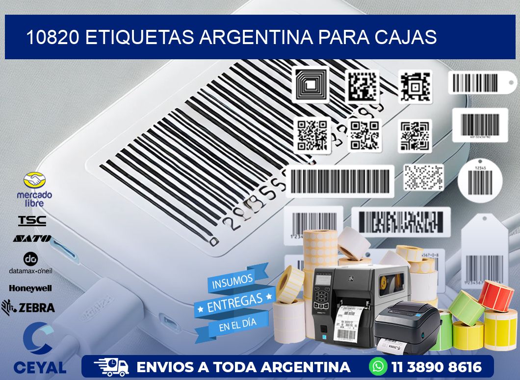 10820 ETIQUETAS ARGENTINA PARA CAJAS