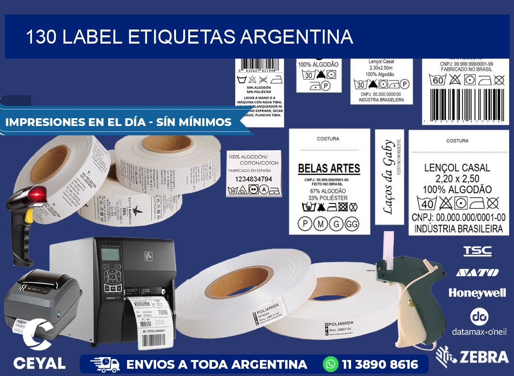 130 LABEL ETIQUETAS ARGENTINA