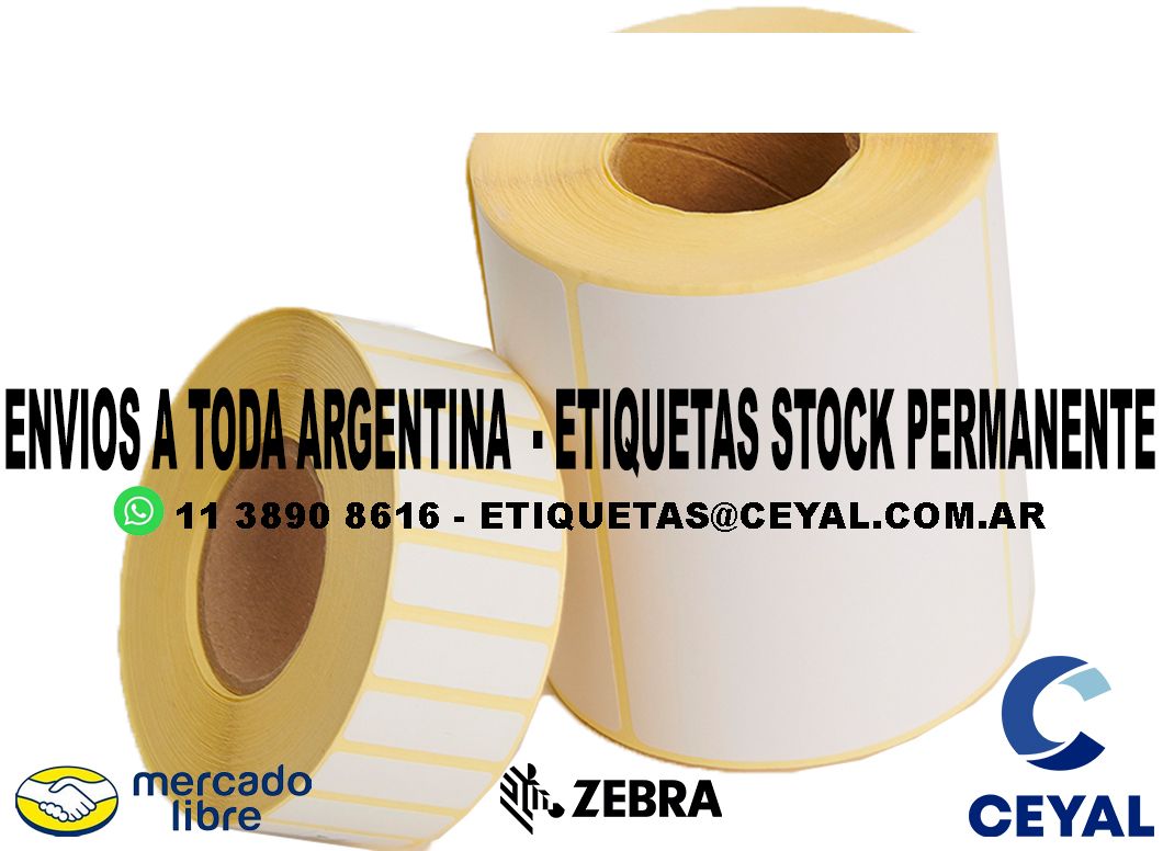 1300 ETIQUETAS PEGATINA 87 x 57