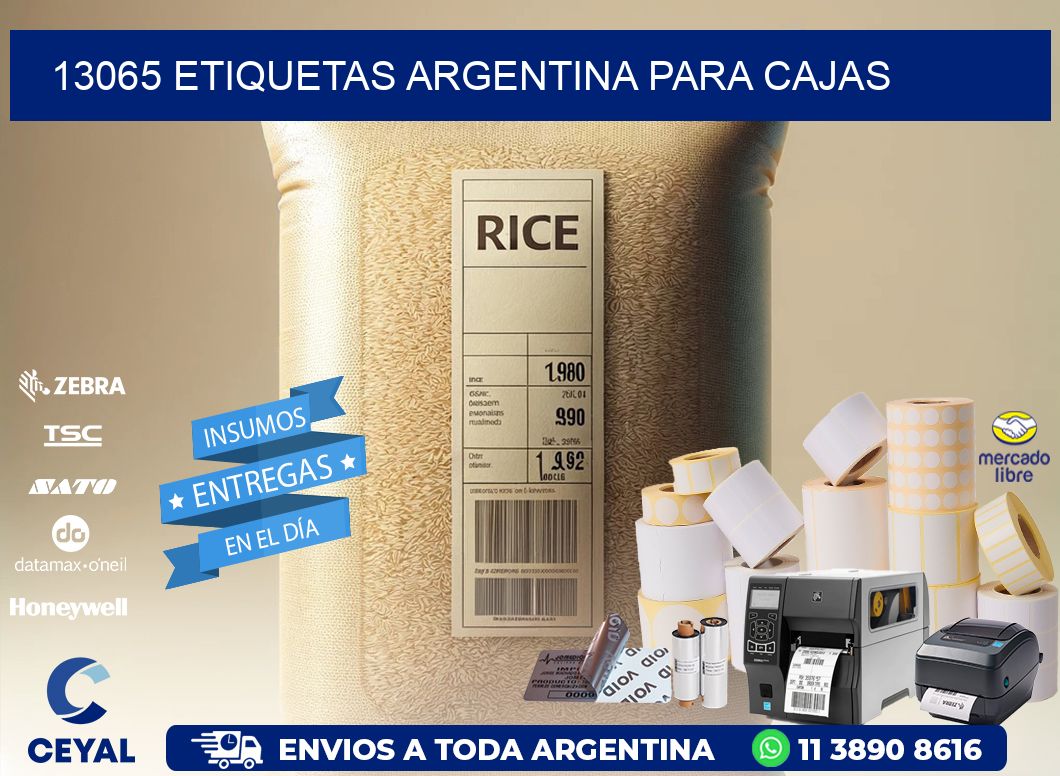 13065 ETIQUETAS ARGENTINA PARA CAJAS