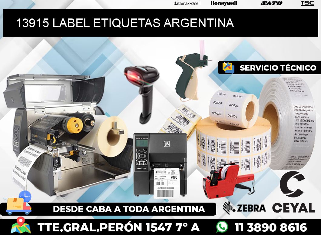 13915 LABEL ETIQUETAS ARGENTINA