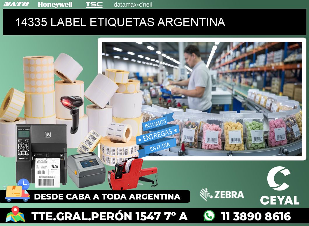 14335 LABEL ETIQUETAS ARGENTINA