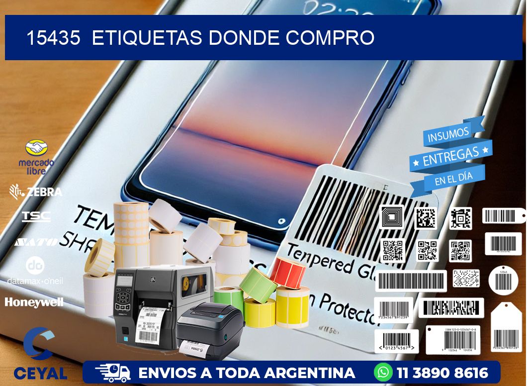 15435  ETIQUETAS DONDE COMPRO