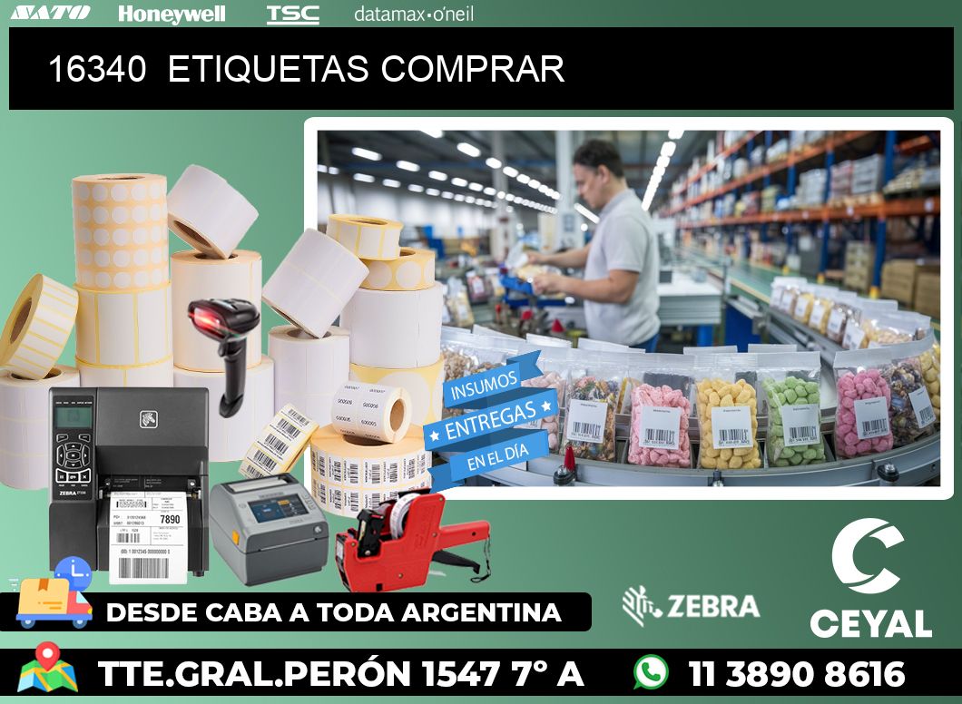 16340  ETIQUETAS COMPRAR