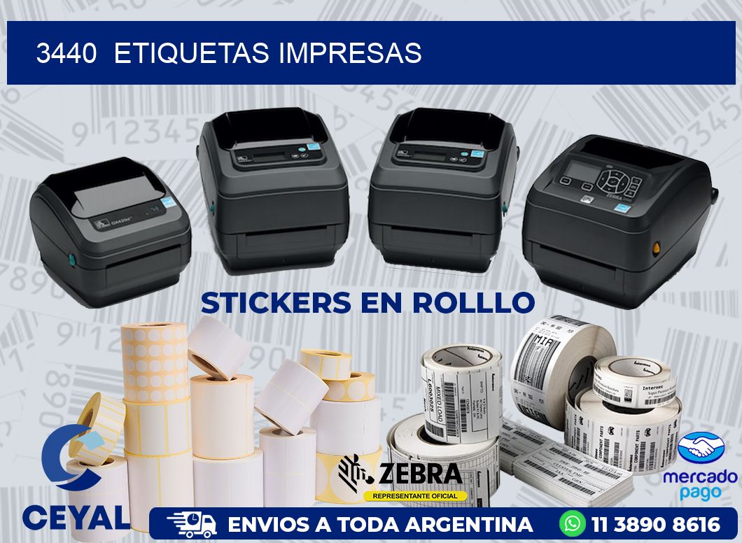 3440  ETIQUETAS IMPRESAS