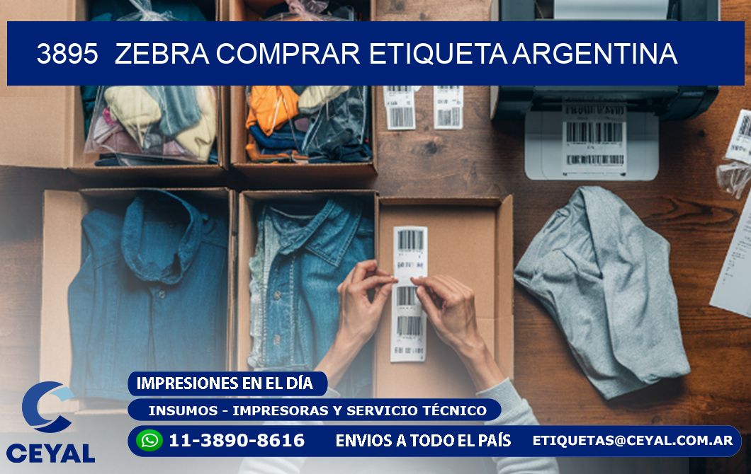 3895  ZEBRA COMPRAR ETIQUETA ARGENTINA