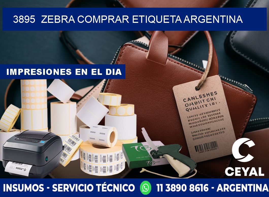 3895  ZEBRA COMPRAR ETIQUETA ARGENTINA