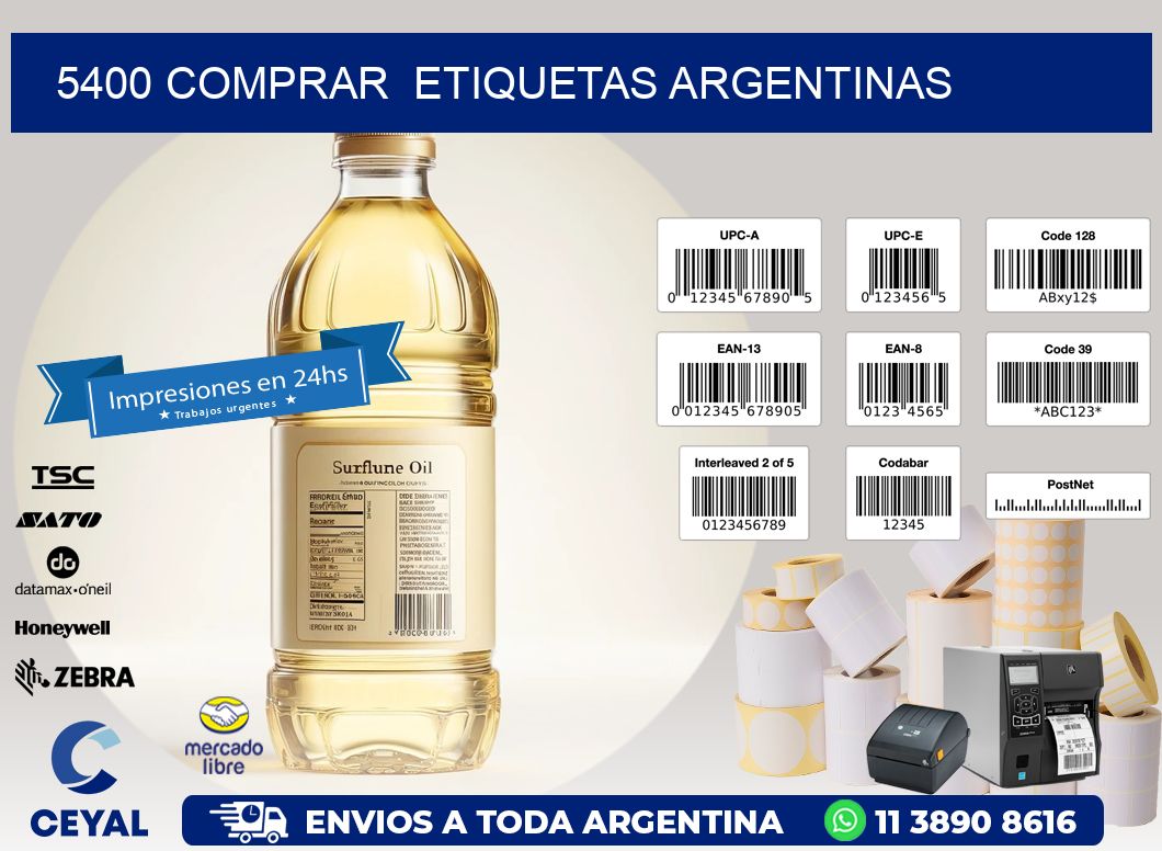 5400 COMPRAR  ETIQUETAS ARGENTINAS