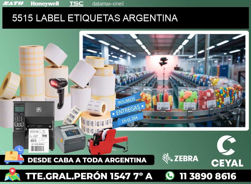 5515 LABEL ETIQUETAS ARGENTINA