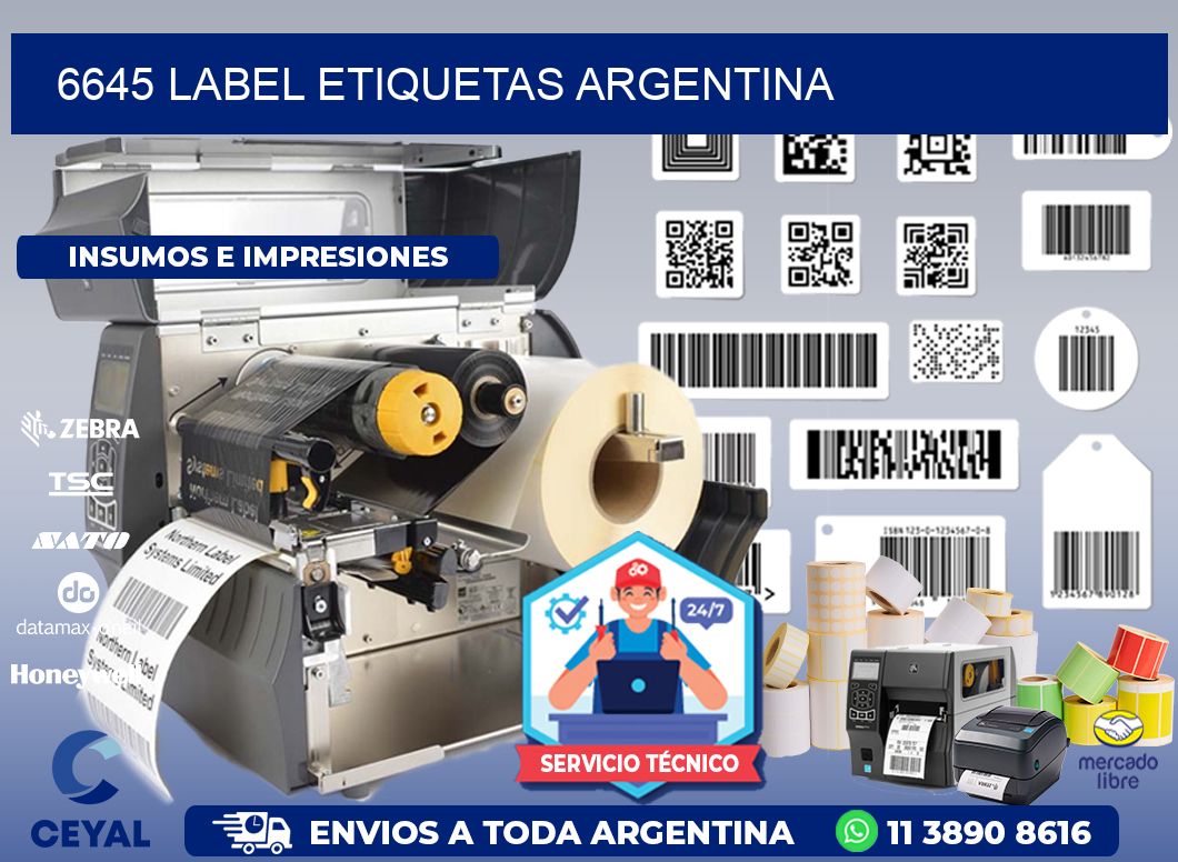 6645 LABEL ETIQUETAS ARGENTINA