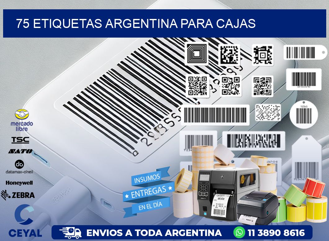 75 ETIQUETAS ARGENTINA PARA CAJAS