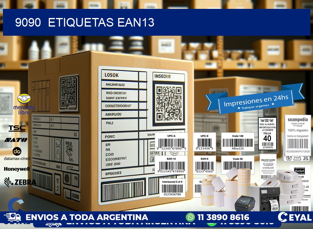 9090  ETIQUETAS EAN13