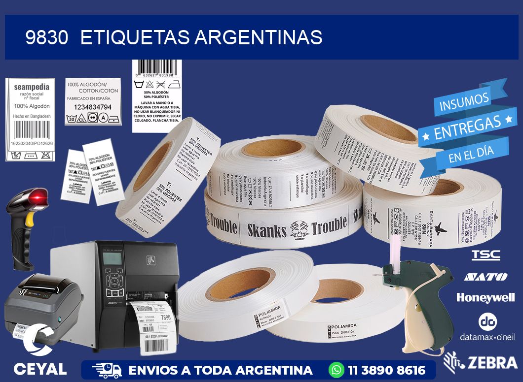 9830  ETIQUETAS ARGENTINAS