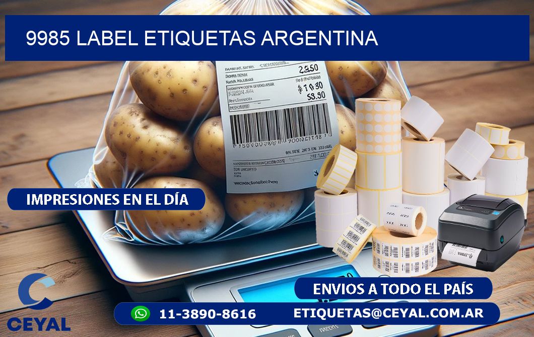 9985 LABEL ETIQUETAS ARGENTINA