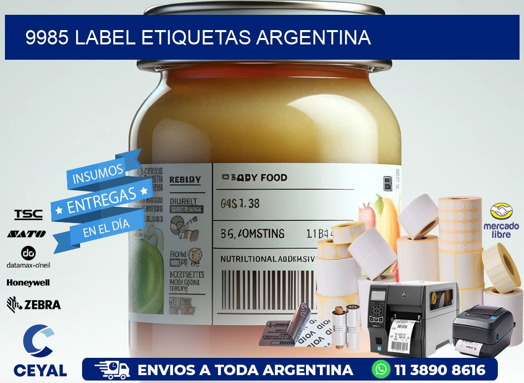 9985 LABEL ETIQUETAS ARGENTINA