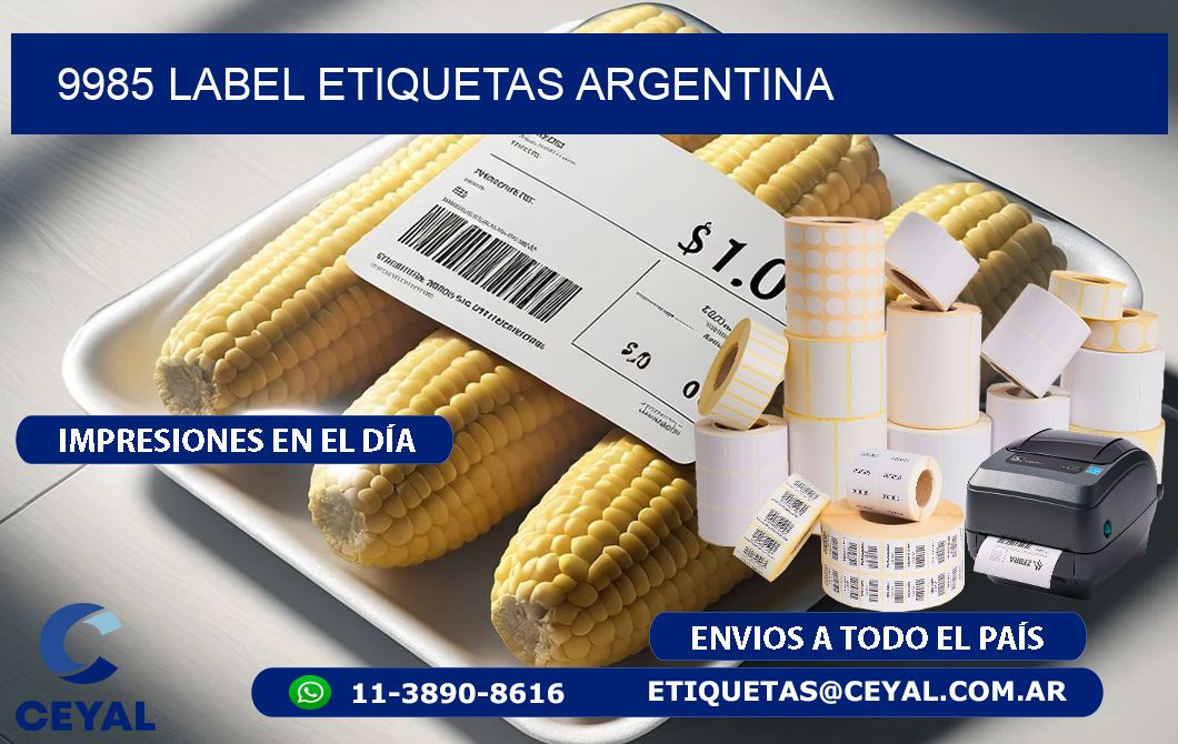 9985 LABEL ETIQUETAS ARGENTINA