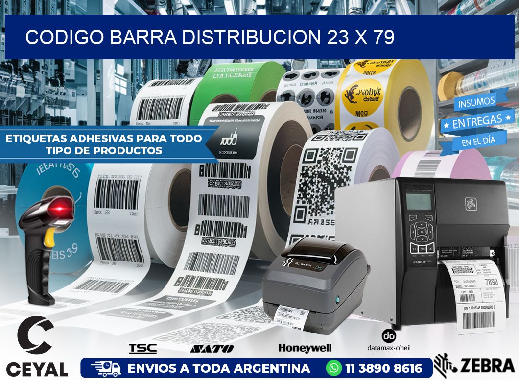 CODIGO BARRA DISTRIBUCION 23 x 79