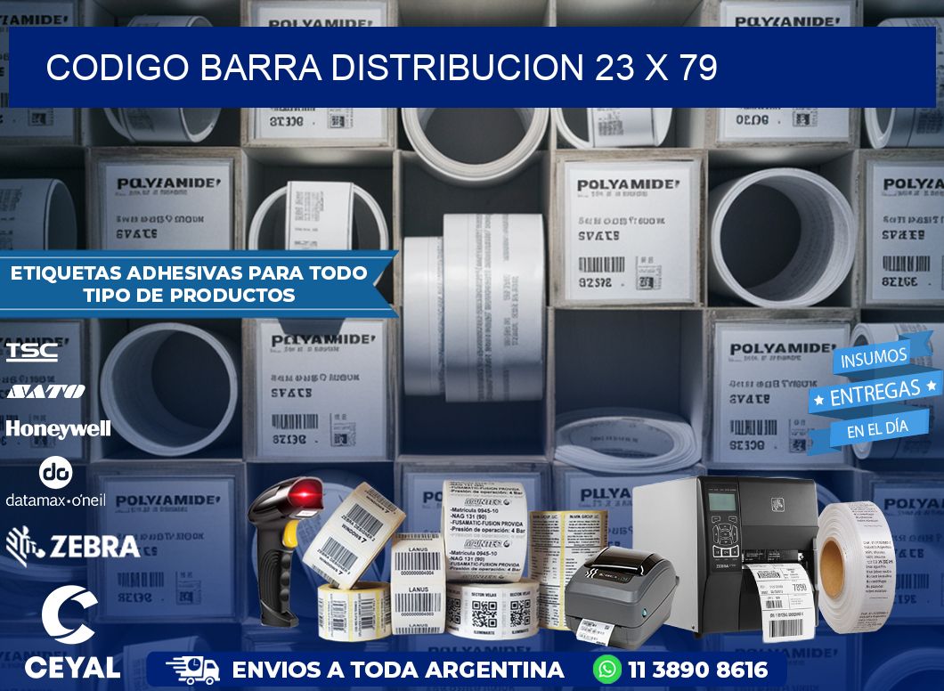 CODIGO BARRA DISTRIBUCION 23 x 79