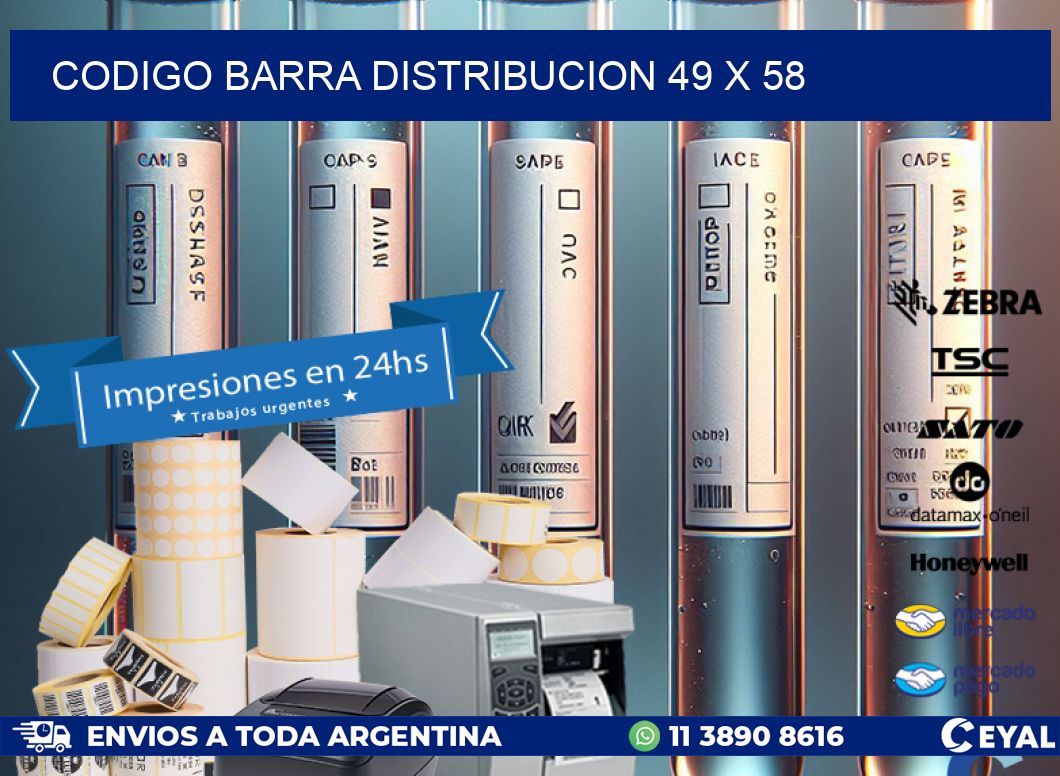 CODIGO BARRA DISTRIBUCION 49 x 58