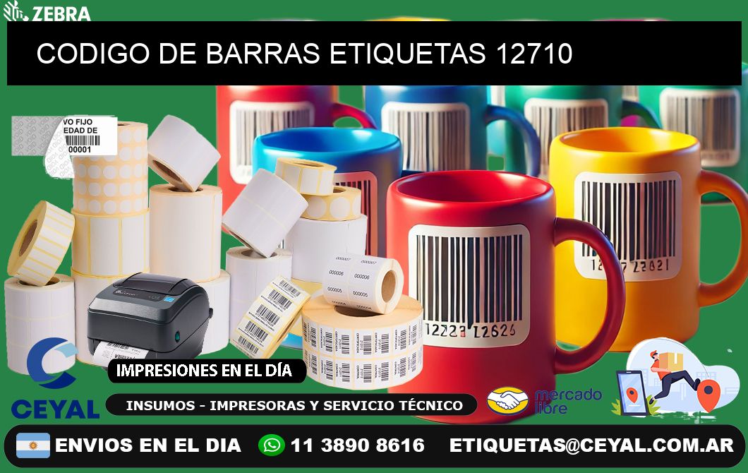 CODIGO DE BARRAS ETIQUETAS 12710