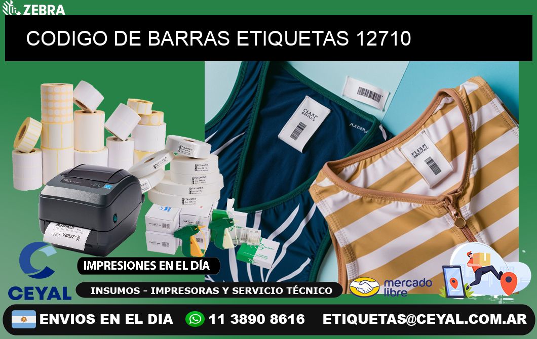 CODIGO DE BARRAS ETIQUETAS 12710