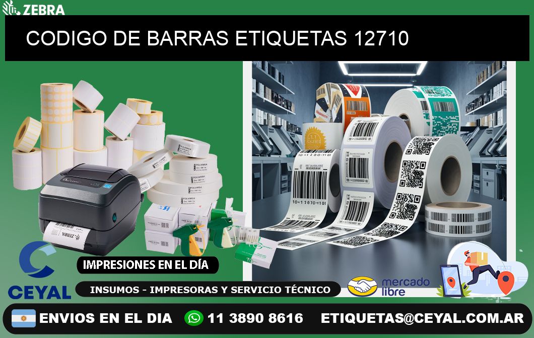 CODIGO DE BARRAS ETIQUETAS 12710