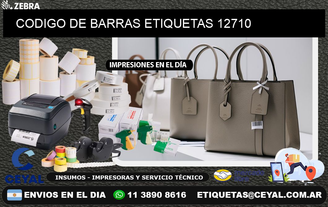 CODIGO DE BARRAS ETIQUETAS 12710