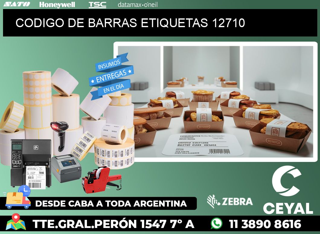 CODIGO DE BARRAS ETIQUETAS 12710