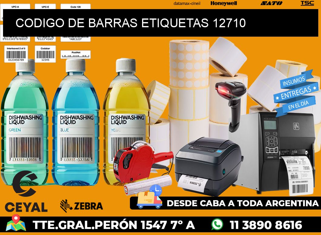 CODIGO DE BARRAS ETIQUETAS 12710