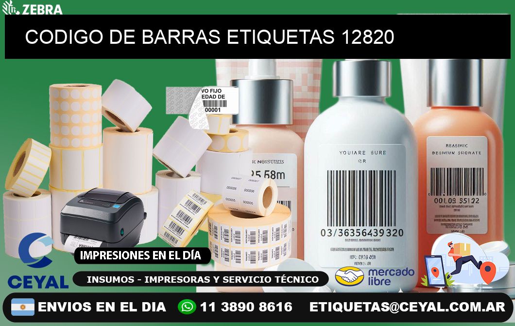 CODIGO DE BARRAS ETIQUETAS 12820