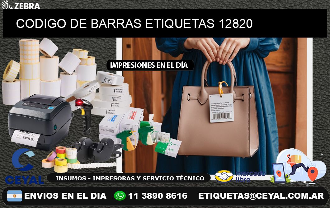CODIGO DE BARRAS ETIQUETAS 12820