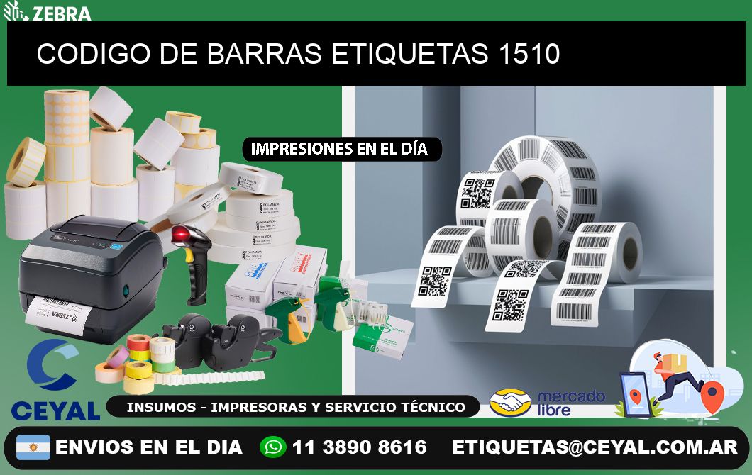 CODIGO DE BARRAS ETIQUETAS 1510