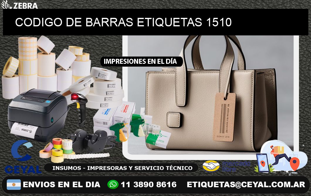 CODIGO DE BARRAS ETIQUETAS 1510