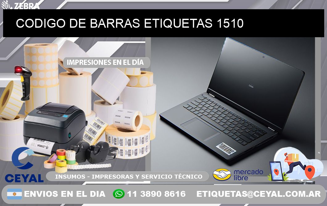 CODIGO DE BARRAS ETIQUETAS 1510